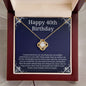 40th Birthday Necklace - Perfect Gift for Best Friend, Mother, Sister, Grandmother, Aunt, Cousin on Her 40th Milestone Birthday