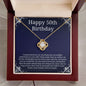 50th Birthday Necklace - Perfect Gift for Best Friend, Mother, Sister, Grandmother, Aunt, Cousin on Her 50th Milestone Birthday