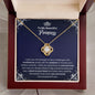 To My Princess Necklace - Motivational Gift for Daughter Graduation - Granddaugther Birthday