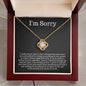 I'm Sorry Gift - Apology Gift Necklace For Her - Please Forgive me Gift - Wife, Girlfriend, Friend - Forgiveness, Apologize Necklace