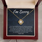 I'm Sorry Gift - Apology Gift Necklace For Her - Please Forgive me Gift - Wife, Girlfriend, Friend - Forgiveness, Apologize Necklace
