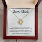 I'm Sorry Gift - Apology Gift Necklace For Her - Please Forgive me Gift - Wife, Girlfriend, Friend - Forgiveness, Apologize Necklace