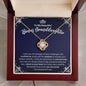 To My Bonus Granddaughter Necklace - Motivational Gift for Granddaughter-in-Law Graduation - Stepgranddaughter Birthday