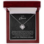 To My Niece Gift - Necklace for Niece - Birthday Gift 14K White Gold Finish / Luxury Box
