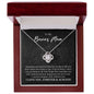 To My Bonus Mom Gift - Necklace for Stepmom - Mother-in-Law Mother's Day Gift, Birthday Gift 14K White Gold Finish / Luxury Box