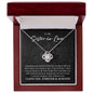 To My Sister-in-Law Gift - Necklace for Sister-in-Law - Birthday Gift 14K White Gold Finish / Luxury Box