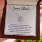 I'm Sorry Gift - Apology Gift Necklace For Her - Please Forgive me Gift - Wife, Girlfriend, Friend - Forgiveness, Apologize Necklace