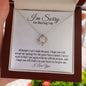 I'm Sorry Gift - Apology Gift Necklace For Her - Please Forgive me Gift - Wife, Girlfriend, Friend - Forgiveness, Apologize Necklace