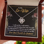 To My Ex-Wife Necklace - Unique Gift for Ex-Wife - Divorce Jewelry for Ex - Ex-Wife Birthday - Ex-Wife Christmas