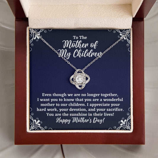 Mother's Day Gift for Mother of My Children Necklace - Ex-Wife Mother's Day Gift, Ex-Girlfriend Mother's Day Gift - Co-Parenting Mothers Day