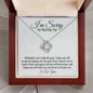 I'm Sorry Gift - Apology Gift Necklace For Her - Please Forgive me Gift - Wife, Girlfriend, Friend - Forgiveness, Apologize Necklace