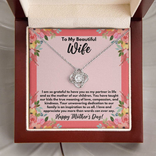 Mother's Day Gift for Wife Necklace - To the Mother of My Children - Grateful Mothers Day Jewelry, From Husband to Wife Mother's Day Gift