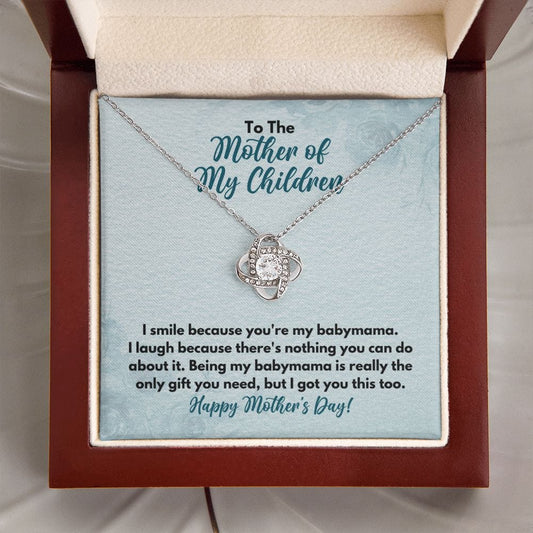 Mother's Day Gift for Mother of My Children Necklace - Funny Babymama Mothers Day Jewelry - Ex-Wife, Ex-Girlfriend Mother's Day Gift