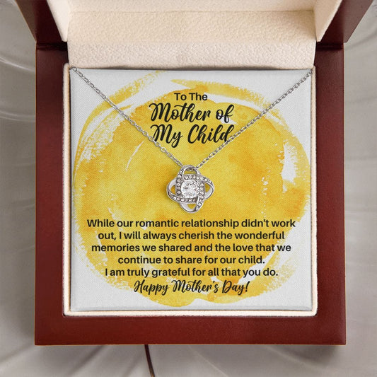 Mother's Day Gift for Mother of My Child Necklace - Ex-Wife Mother's Day Gift, Ex-Girlfriend Mother's Day Gift - Co-Parenting Mothers Day