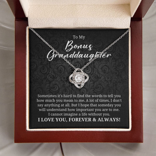 To My Bonus Granddaughter Gift - Necklace for Granddaughter-in-Law - Birthday Gift