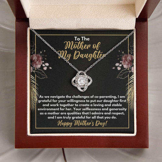 Mother's Day Gift for Mother of My Daughter Necklace - Ex-Wife Mother's Day Gift, Ex-Girlfriend Mother's Day Gift - Co-Parenting Mothers Day