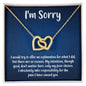 I'm Sorry Gift - Apology Gift Necklace For Her - Please Forgive Me Gift - Girlfriend, Wife, Friend - Forgiveness, Apologize Necklace 18K Yellow Gold Finish / Standard Box