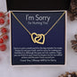 I'm Sorry Gift - Apology Gift Necklace For Her - Please Forgive Me Gift - Girlfriend, Wife, Friend - Forgiveness, Apologize Necklace