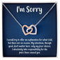 I'm Sorry Gift - Apology Gift Necklace For Her - Please Forgive Me Gift - Girlfriend, Wife, Friend - Forgiveness, Apologize Necklace Polished Stainless Steel & Rose Gold Finish / Standard Box