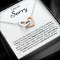 I'm Sorry Gift - Apology Gift Necklace For Her - Please Forgive Me Gift - Girlfriend, Wife, Friend - Forgiveness, Apologize Necklace