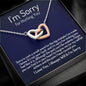 I'm Sorry Gift - Apology Gift Necklace For Her - Please Forgive Me Gift - Girlfriend, Wife, Friend - Forgiveness, Apologize Necklace