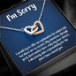 I'm Sorry Gift - Apology Gift Necklace For Her - Please Forgive Me Gift - Girlfriend, Wife, Friend - Forgiveness, Apologize Necklace