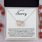I'm Sorry Gift - Apology Gift Necklace For Her - Please Forgive Me Gift - Girlfriend, Wife, Friend - Forgiveness, Apologize Necklace