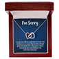 I'm Sorry Gift - Apology Gift Necklace For Her - Please Forgive Me Gift - Girlfriend, Wife, Friend - Forgiveness, Apologize Necklace Polished Stainless Steel & Rose Gold Finish / Luxury Box