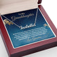 To My Granddaughter Gift - Personalized Name Necklace from Grandma - Custom Granddaughter Gift for Birthday Graduation Christmas Baptism