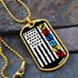 Autism Flag - Autism Awareness Dog Tag Necklace