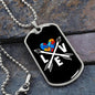 Autism Heart Love Arrows - Autism Awareness Dog Tag Necklace