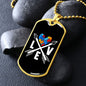 Autism Heart Love Arrows - Autism Awareness Dog Tag Necklace