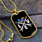 Autism Heart Love Arrows - Autism Awareness Dog Tag Necklace