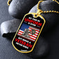 Being a Veteran Never Ends Dog Tag - Gift for Military Veteran