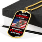 Being a Veteran Never Ends Dog Tag - Gift for Military Veteran