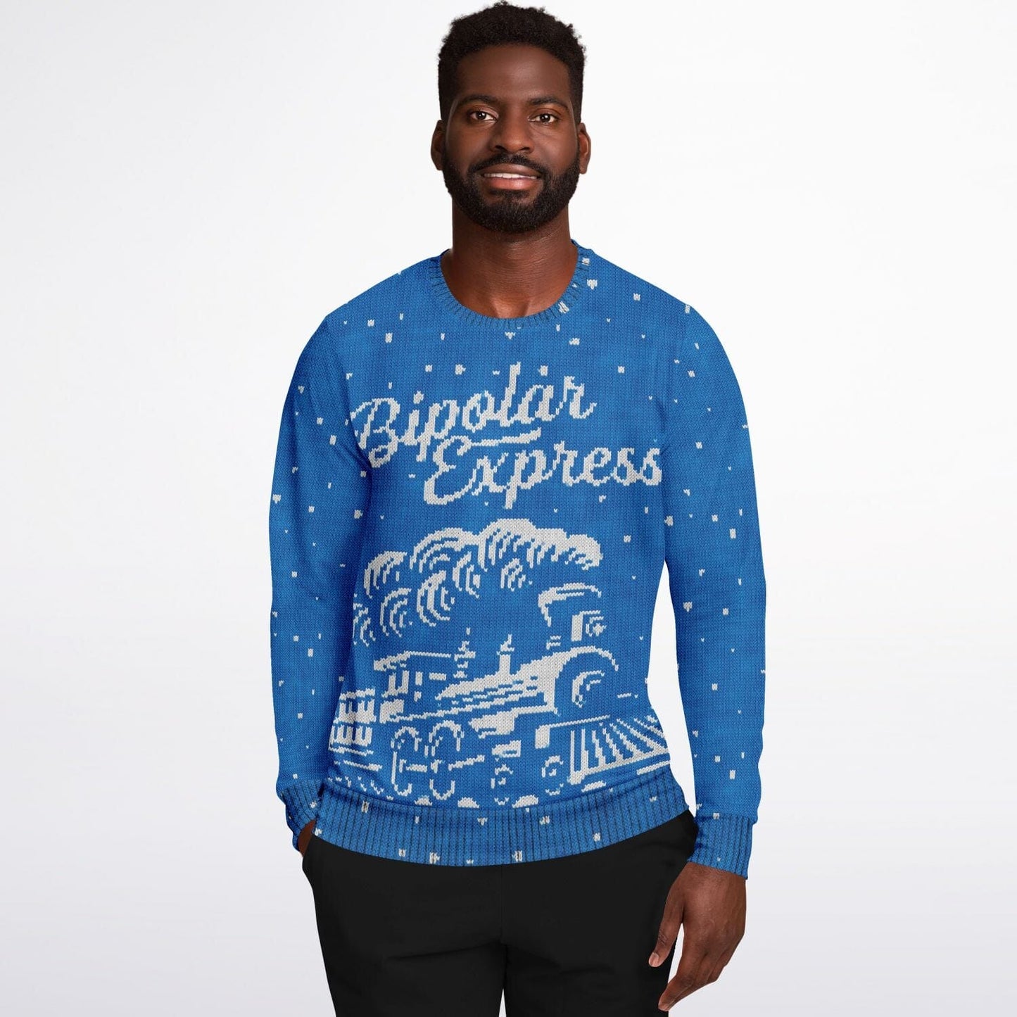 Bipolar Express - Funny Ugly Christmas Sweater (Sweatshirt)