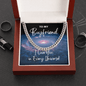 Boyfriend Cuban Link Chain Gift - I Love You In Every Universe Necklace - Jewelry for Doctor Strange Fan