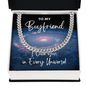 Boyfriend Cuban Link Chain Gift - I Love You In Every Universe Necklace - Jewelry for Doctor Strange Fan Stainless Steel Cuban Link Chain / Standard Box