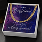 Boyfriend Cuban Link Chain Necklace - I Love You In Every Universe Jewelry - Gift for Doctor Strange Fan