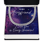 Boyfriend Cuban Link Chain Necklace - I Love You In Every Universe Jewelry - Gift for Doctor Strange Fan Stainless Steel Cuban Link Chain / Standard Box