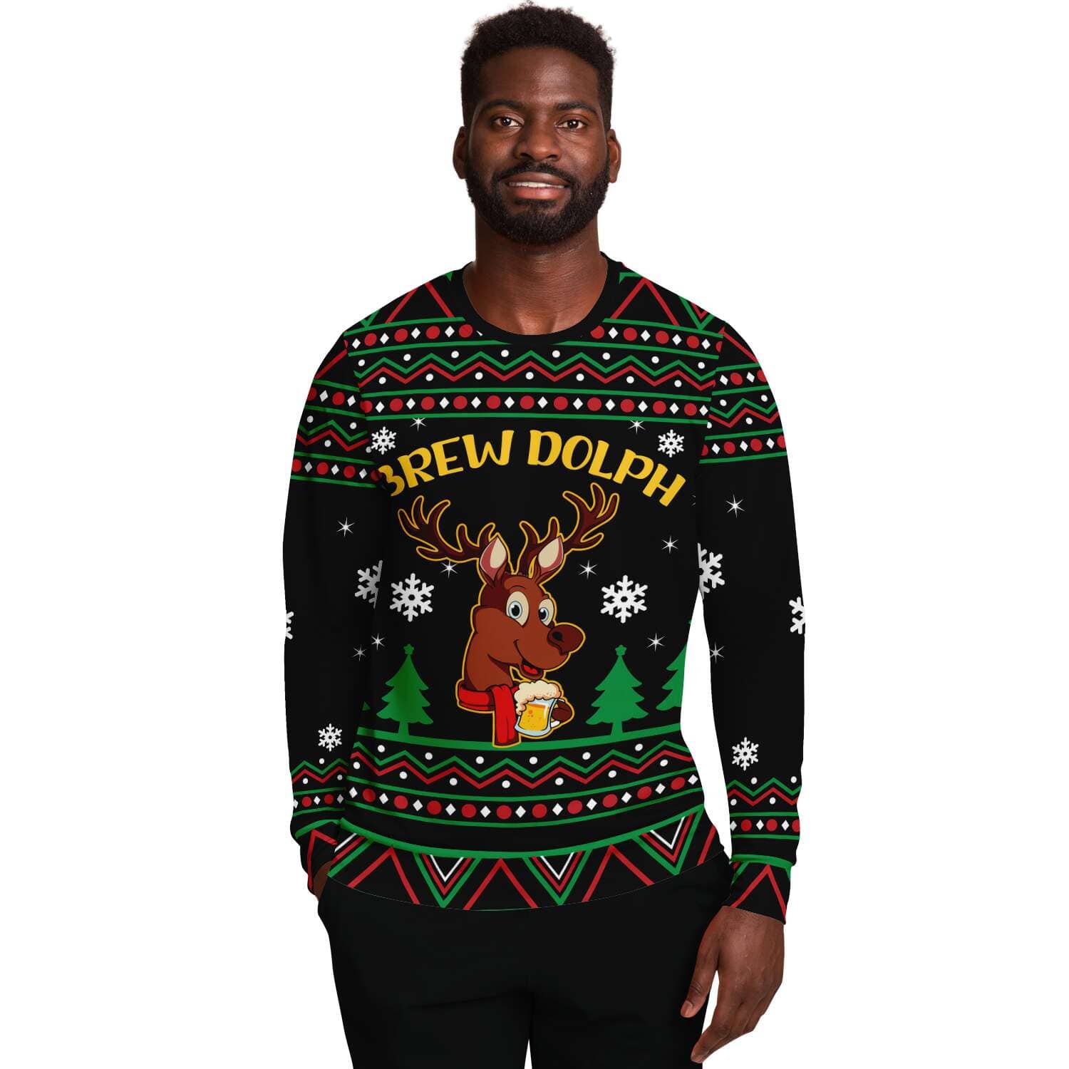 Funny reindeer deals christmas sweater