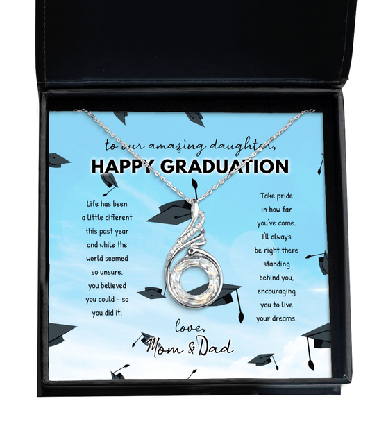 Daughter Graduation Gifts - You Believed You Could So You Did It - Phoenix Necklace for High School or College Graduation - Jewelry Gift Daughter Graduation Gifts