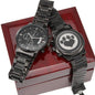Dog Paw Heart Engraved Watch - Gift for Dog Dad Luxury Box