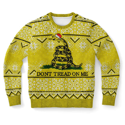 Don't Tread On Me - Funny Ugly Republican Christmas Sweater (Sweatshirt) XS