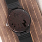 Father of the Bride Engraved Wooden Watch - Gift for Dad - Wedding Gift from Bride - Walking By My Side - Dad Gift from Daughter