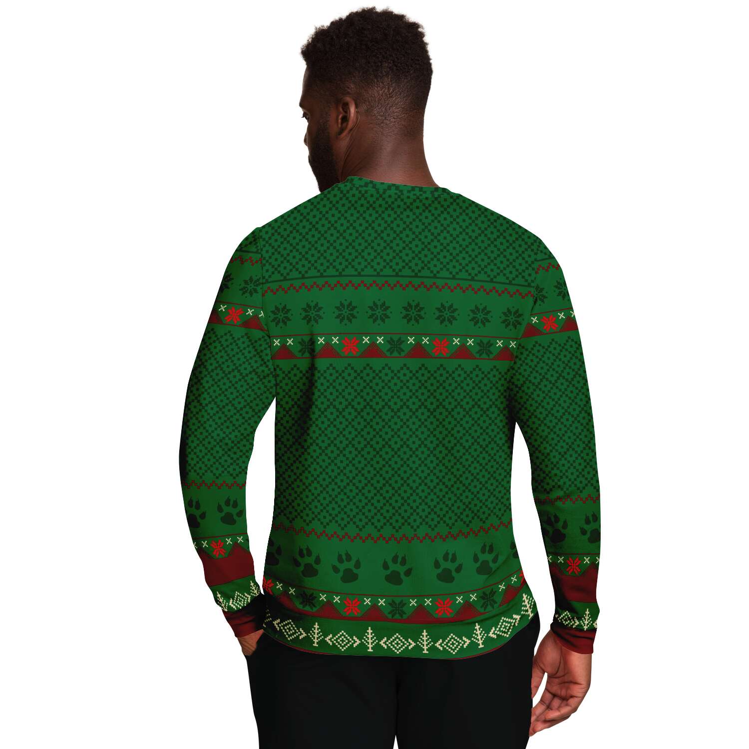 Feliz Navidog - Labrador - Funny Lab Dog Lover Ugly Christmas Sweater (Sweatshirt)
