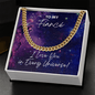 Fiance Cuban Link Chain Necklace - I Love You In Every Universe Jewelry - Gift for Doctor Strange Fan