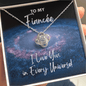 Fiancee Gift - I Love You In Every Universe Jewelry - Necklace for Dr. Strange Fan Two Toned Box