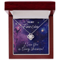 Fiancee Gift - I Love You In Every Universe Necklace - Jewelry for Dr. Strange Fan