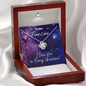 Fiancee Gift - I Love You In Every Universe Necklace - Jewelry for Dr. Strange Fan Mahogany Style Luxury Box (w/LED)